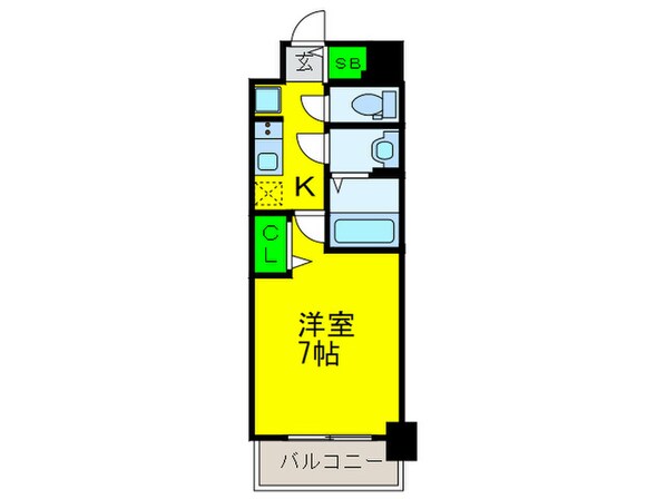 ファステートNAMBA華月(303)の物件間取画像